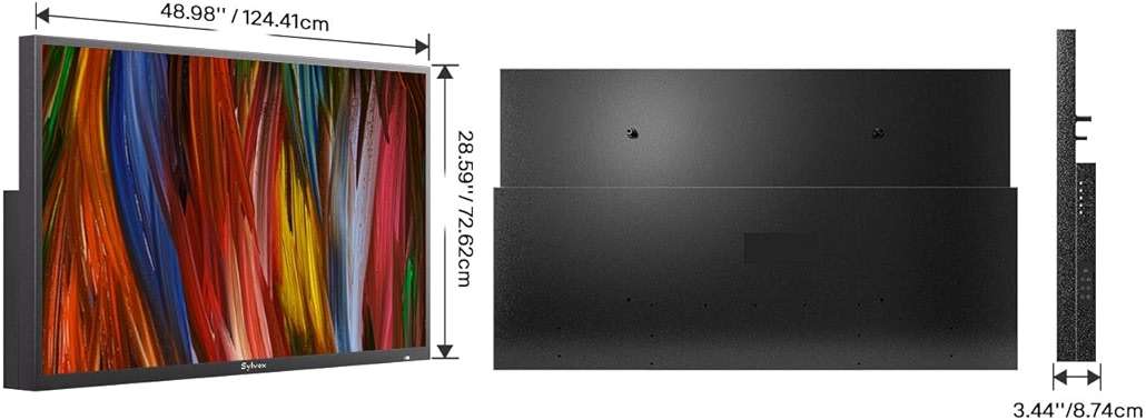 SYLVOX Outdoor TV, 55 inch Smart TV Waterproof Outdoor TVs, 4K Weatherproof Television for Outside, Support Google Assistant, Chromecast, 1000 nit Brightness Partial Sun (Deck Pro 2.0/2024) - Image 10