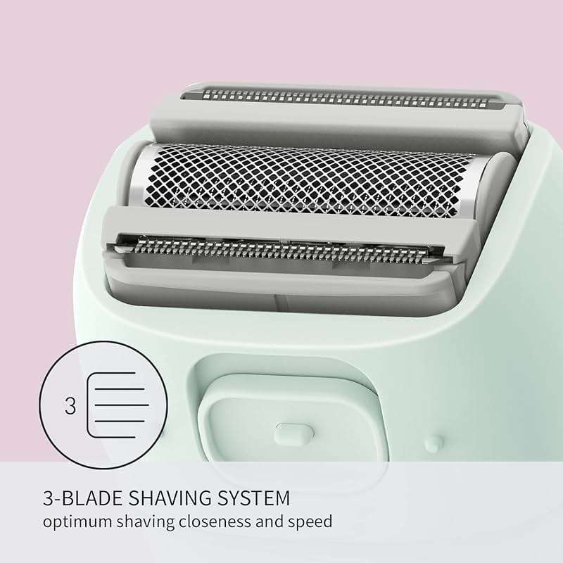Panasonic Electric Bikini Trimmer, Women's Waterproof, Full-Body Cordless Electric Razors for Women with Bikini Attachments, 3 Hypoallergenic Blades, for Travel, Shower and Everyday Use - ES-AWL6AG - Image 3