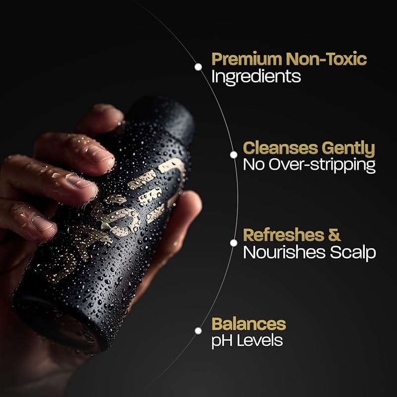 BASED Shower Duo Shampoo & Conditioner Bundle with Peppermint Oil & Coconut Oil, Cleansing Shampoo & Hydrating Conditioner for Men, No Sulfates, Silicones, or Parabens, 12 fl oz (Pack of 2) - Image 2