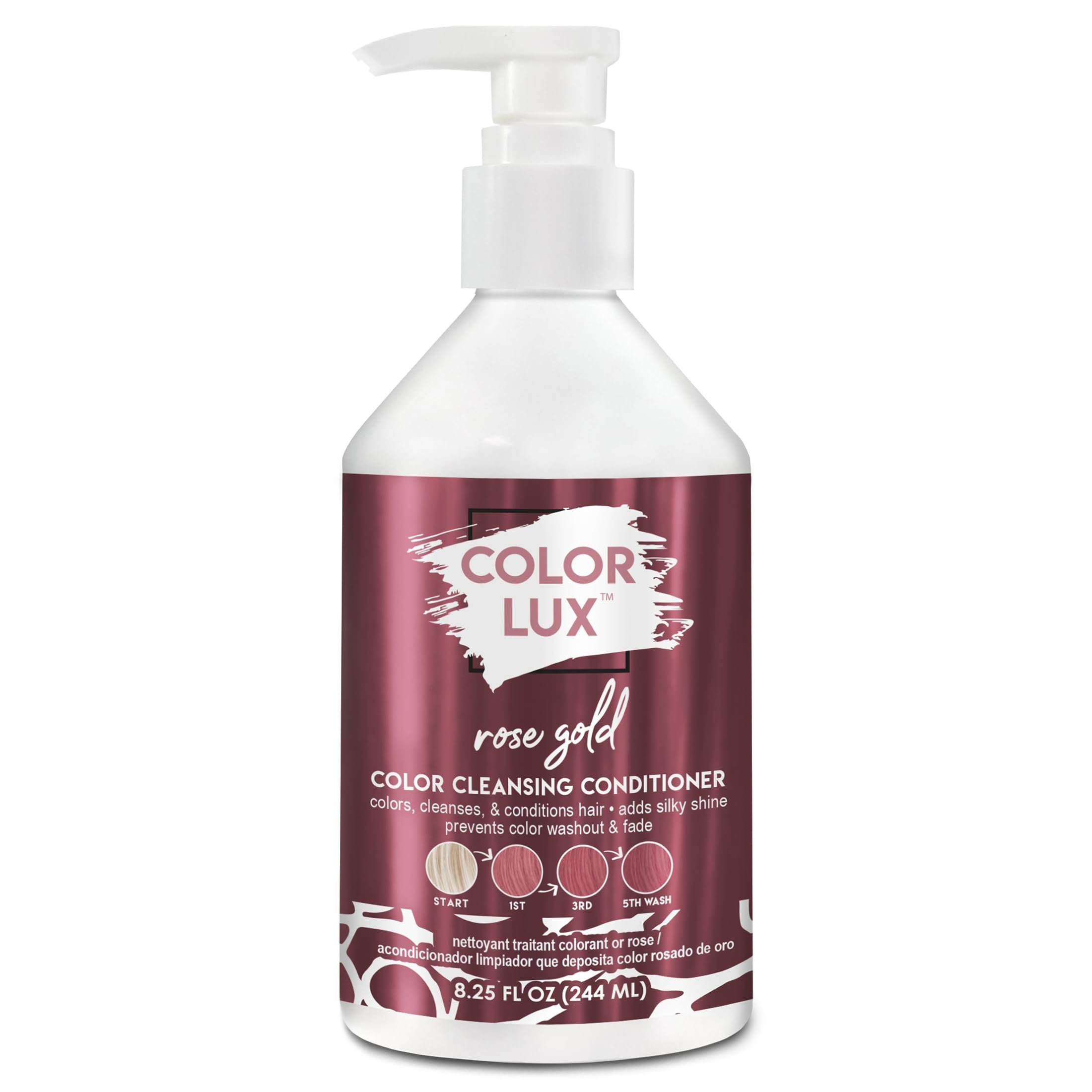 Color Lux Color Cleansing Conditioner, Rose Gold, 3-in-1 Color Depositing Formula, Vegan, Sulfate-Free, Paraben-Free, 8.25 oz - Product Image