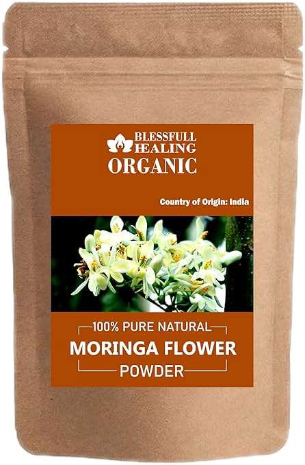 Blessfull Healing Organic Moringa Flower Powder 100% Pure Natural 300 Gram / 10.58 oz - Image 1