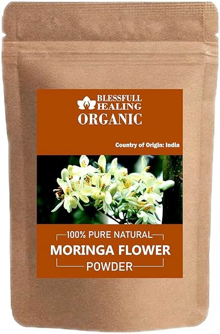 Blessfull Healing Organic Moringa Flower Powder 100% Pure Natural 300 Gram / 10.58 oz - Product Image