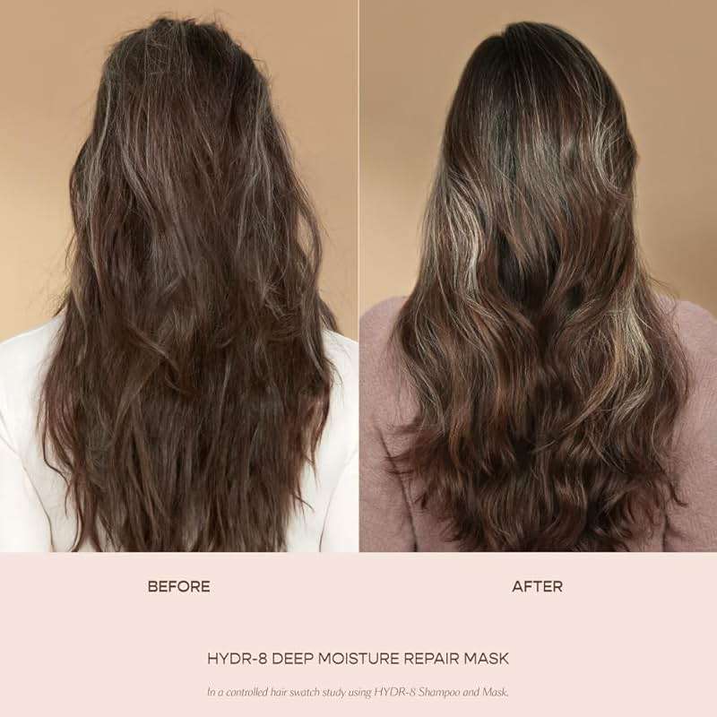 Vegamour HYDR-8 Full Routine Kit Includes HYDR-8 Hydrate and Repair Shampoo & Conditioner, Deep Moisture Repair Mask, Leave-In Conditioner & Weightless Repair Oil for Dry, Damaged Hair - Image 7