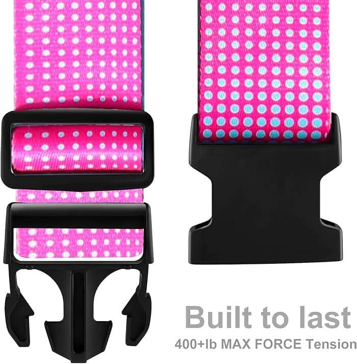 XioioiX Luggage Straps for Suitcases TSA Approved Easy Pack Organized Suitcase Strap, Luggage Strap, Luggage Belt Strap, Bag Straps for Luggage. Buckle Straps Travel Accessories (Gradient Dot) - Image 2