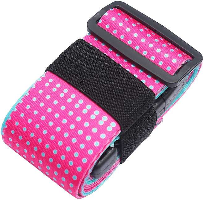 XioioiX Luggage Straps for Suitcases TSA Approved Easy Pack Organized Suitcase Strap, Luggage Strap, Luggage Belt Strap, Bag Straps for Luggage. Buckle Straps Travel Accessories (Gradient Dot) - Image 4