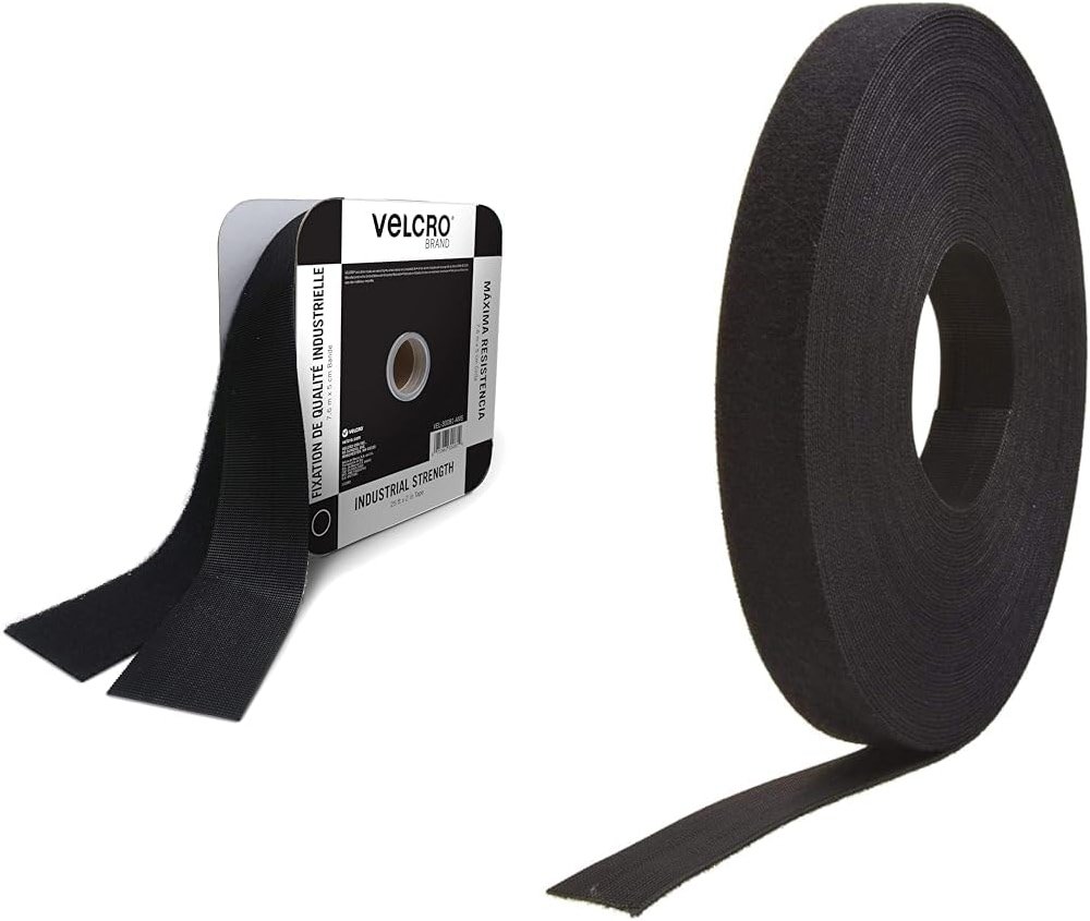 VELCRO Brand Heavy Duty Tape 25 Ft Roll 2" Wide Holds 10 lbs with 45 Ft x 3/4 in Cut to Length Straps Bundle - Product Image