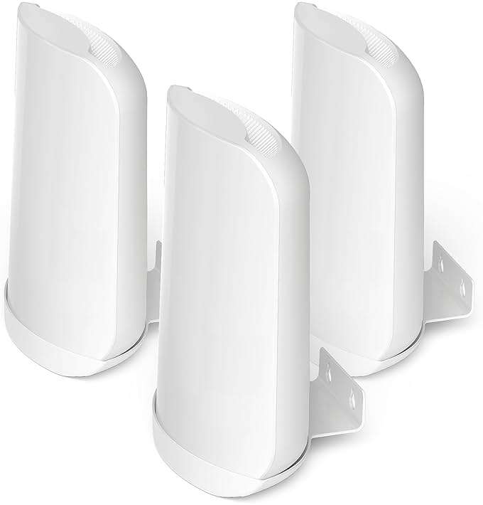 SONGCHEER Wall Bracket for Eero Max 7 Aluminum Alloy Max 7 Wall Mount Sturdy and Durable Space Saving Wall Mount Holder Compatible with Max 7 Mesh WiFi Router (White-3Pack) - Image 1