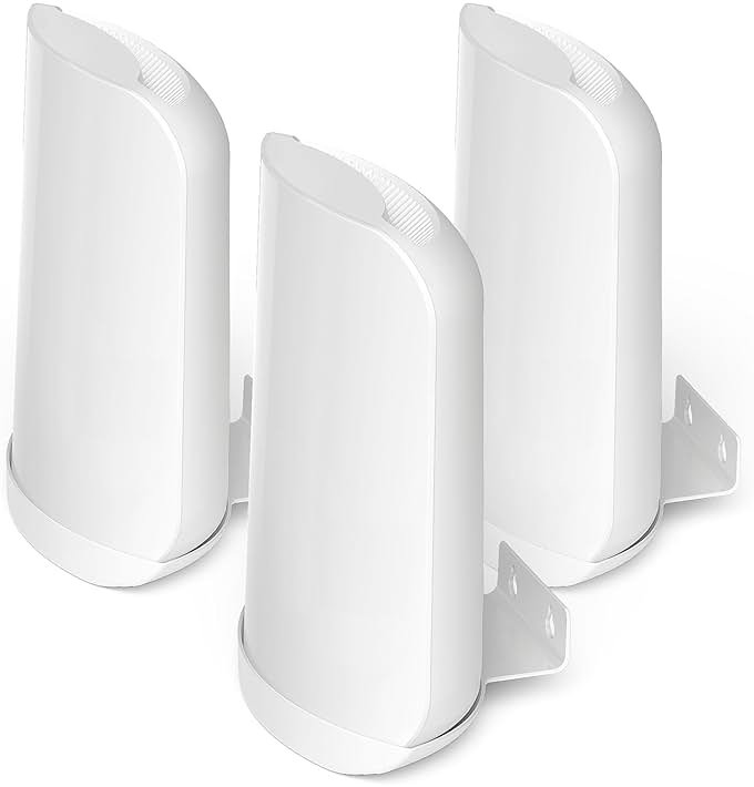 SONGCHEER Wall Bracket for Eero Max 7 Aluminum Alloy Max 7 Wall Mount Sturdy and Durable Space Saving Wall Mount Holder Compatible with Max 7 Mesh WiFi Router (White-3Pack) - Product Image