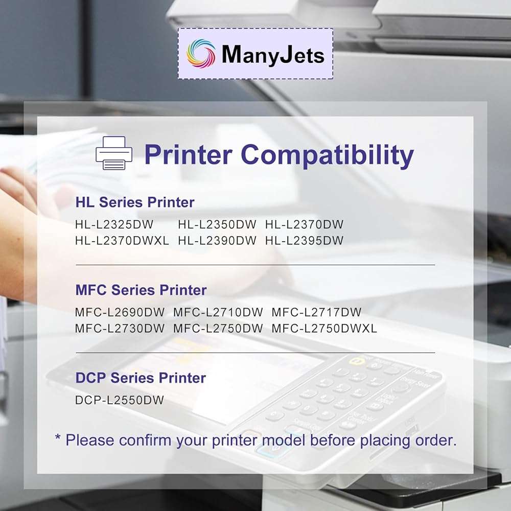 ManyJets DR730 Drum Unit - Compatible for Brother DR730 DR-730 DR760 DR-760 Drum - for HL-L2370DW HL-L2395DW MFC-L2710DW MFC-L2750DW DCP-L2550DW MFC-L2690DW MFC-L2730DW Printer(Not Toner,2-Pack) - Image 2