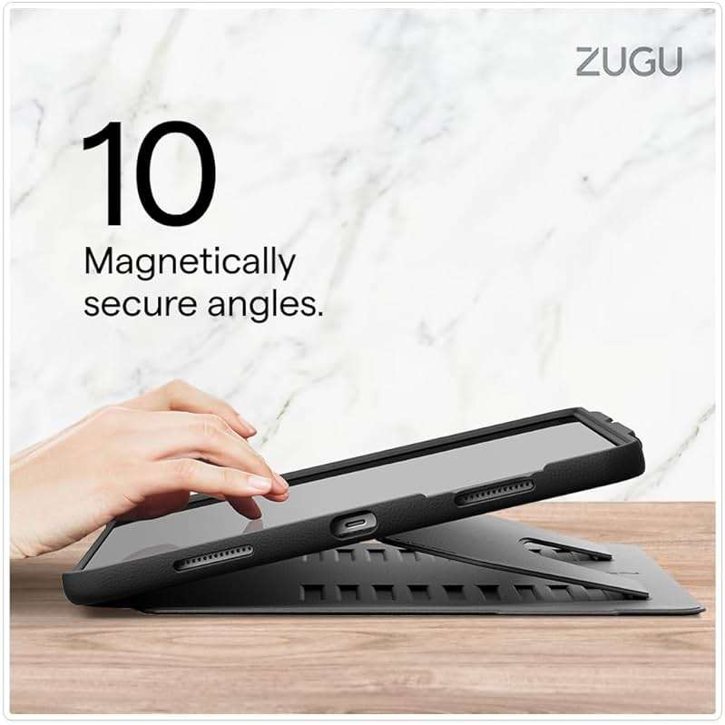Zugu Case for iPad Pro 13 (M4/M5) 2024/2025, Slim Protective Cover with Apple Pencil Holder, Auto Wake/Sleep, Multiple Viewing Angles, iPad Pro 13 Inch Cover, Phone Protectors, Black - Image 3