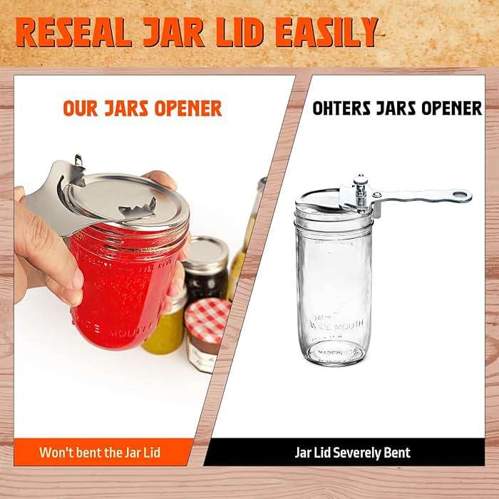 Mason Jar Opener, Vintage Canning Lid Opener, No dents or Damage Jar Lid Opener, Multi-purpose Easy Twist Jar Open Tool for Pickling and Jarring Fans - Image 6