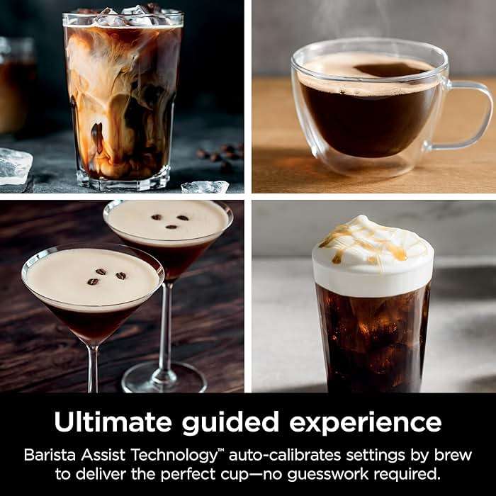 Ninja Luxe Café Premier 3-in-1 Espresso Machine, Drip Coffee, & Rapid Cold Brew | Built-in Coffee Grinder, Hands-Free Milk Frother, Assisted Tamper for Cappuccinos & Lattes | Stainless Steel | ES601 - Image 6