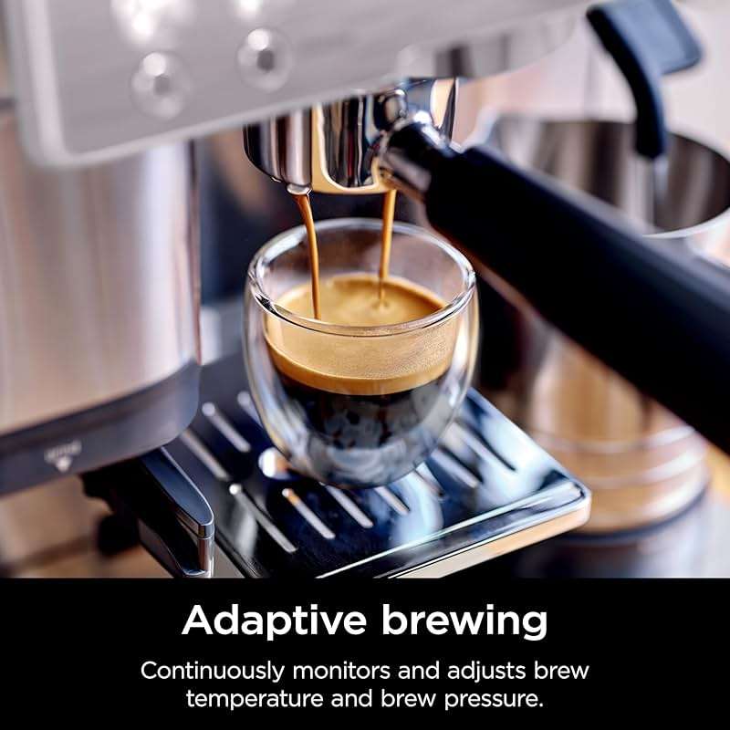 Ninja Luxe Café Premier 3-in-1 Espresso Machine, Drip Coffee, & Rapid Cold Brew | Built-in Coffee Grinder, Hands-Free Milk Frother, Assisted Tamper for Cappuccinos & Lattes | Stainless Steel | ES601 - Image 9