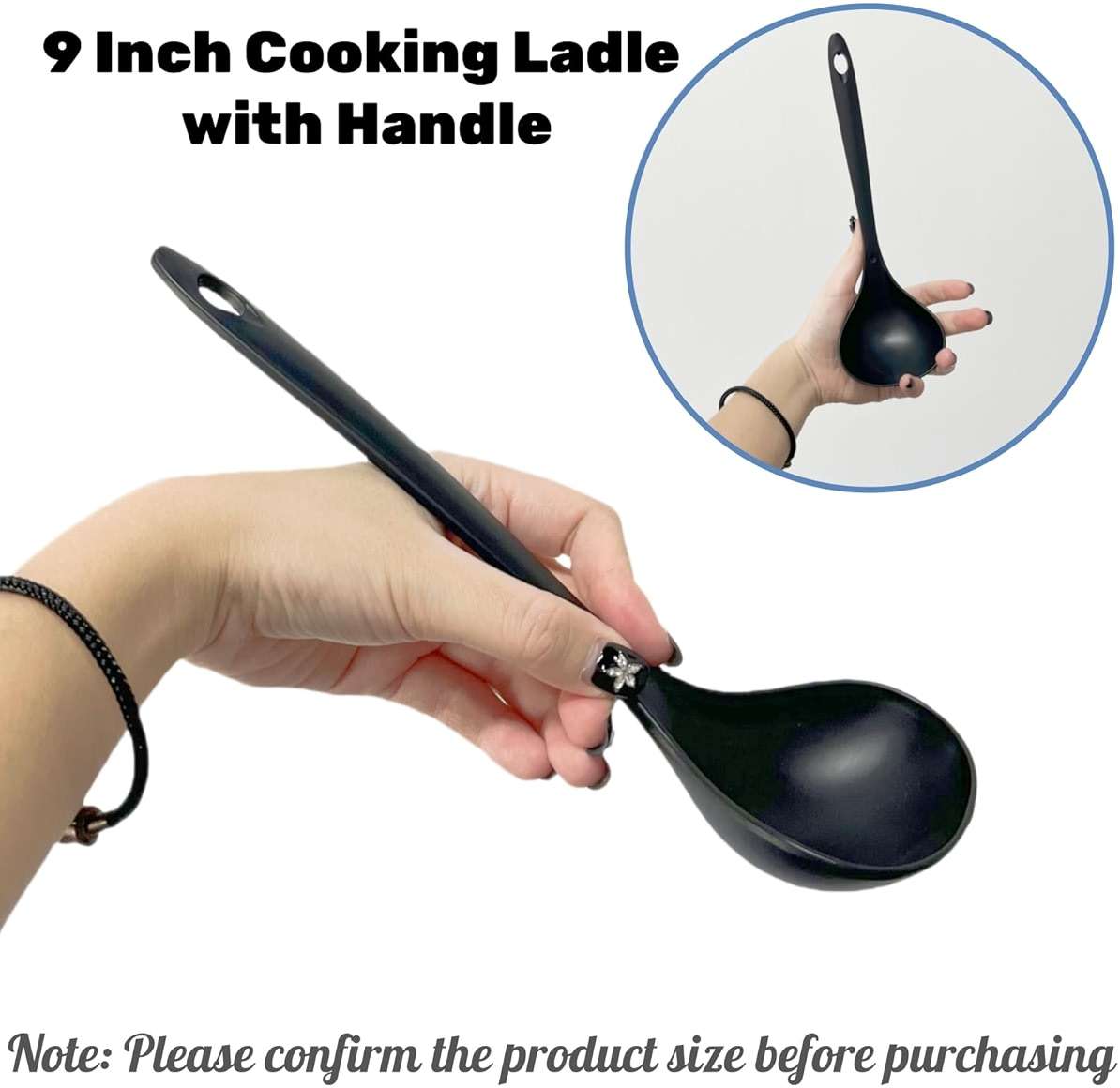 Acshio 40 Pack Plastic Ladle Spoons, 1.5 Oz Solid Durable Disposable Serving Spoons with Long Handle, Heat Resistant Large Soup Ladle Bulk for Party Catering Buffet Restaurant, 9 x 2.8 Inch - Image 8