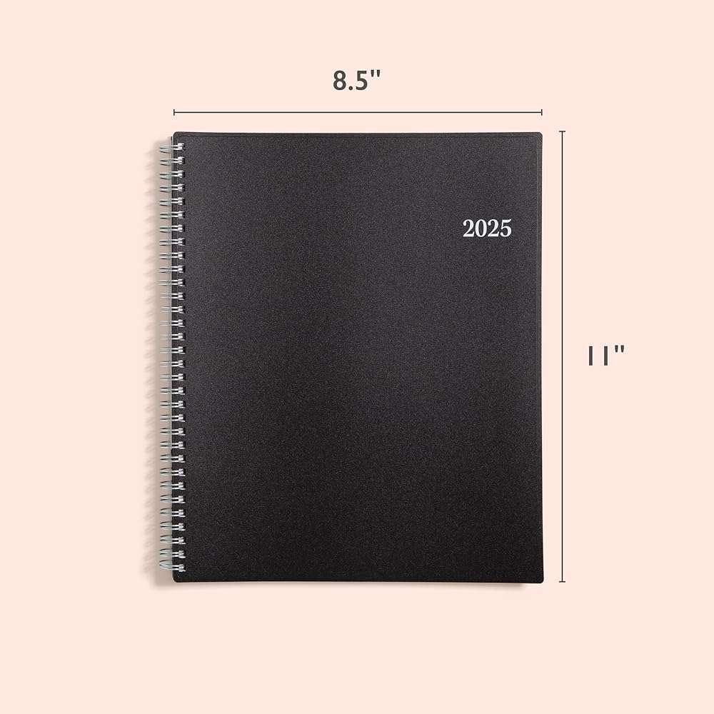 Blue Sky 2025 Weekly and Monthly Planner Calendar, January - December, 8.5" x 11", Flexible Cover, Laminated Tabs, Wirebound, Storage Pocket, Enterprise - Image 2