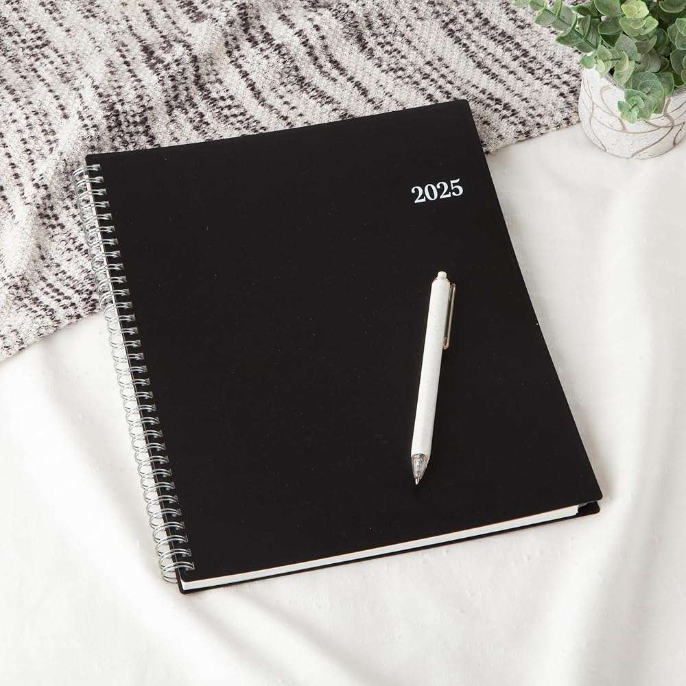 Blue Sky 2025 Weekly and Monthly Planner Calendar, January - December, 8.5" x 11", Flexible Cover, Laminated Tabs, Wirebound, Storage Pocket, Enterprise - Image 3