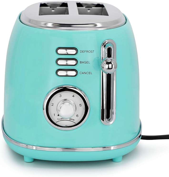 MegaChef 1.7 Quart Electric Tea Kettle and 2 Slice Toaster Combo (Turquoise) - Image 5