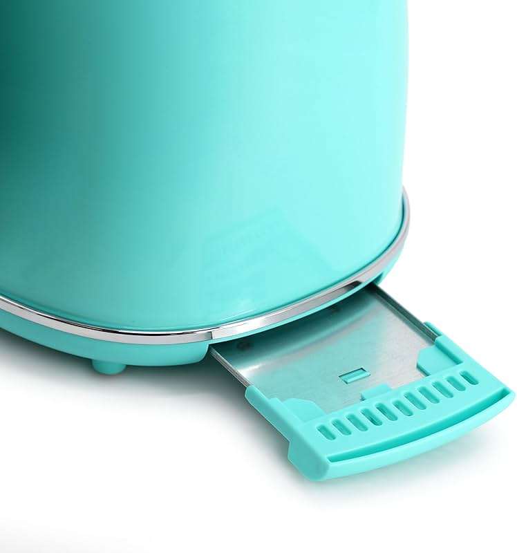 MegaChef 1.7 Quart Electric Tea Kettle and 2 Slice Toaster Combo (Turquoise) - Image 7