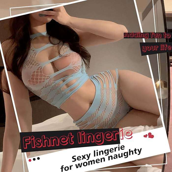Famstar Sexy Lingerie for Women Naughty Fishnet Lingerie Set Bodysuit Outfits Teddy Erotic Sheer Mesh - Image 2