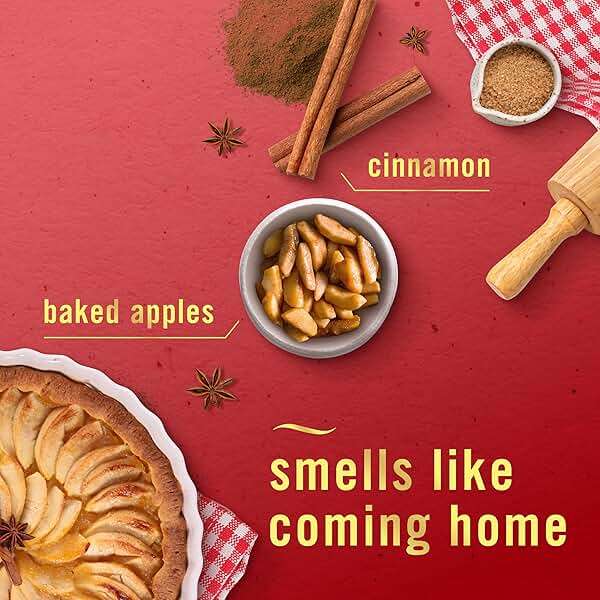 Febreze Odor-Fighting Fade Defy PLUG Air Freshener Baked Cinnamon Apple, Cranberry Crumble, .87 fl. oz. Oil Refill, 2 of Each - Image 4