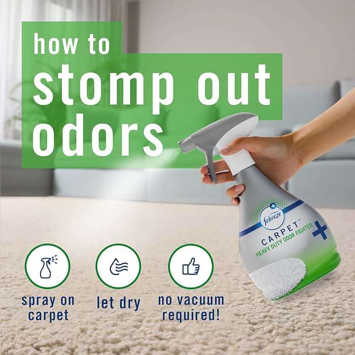 Febreze Fabric Spray & Carpet Heavy Duty Odor Fighter, Fabric Refresher, Multi-Use Deodorizer, Sneaker Balls Alternative, Couch & Linen Spray, Downy Calm & Rainforest Scents, 16.9oz, 2ct (1 of each) - Image 2
