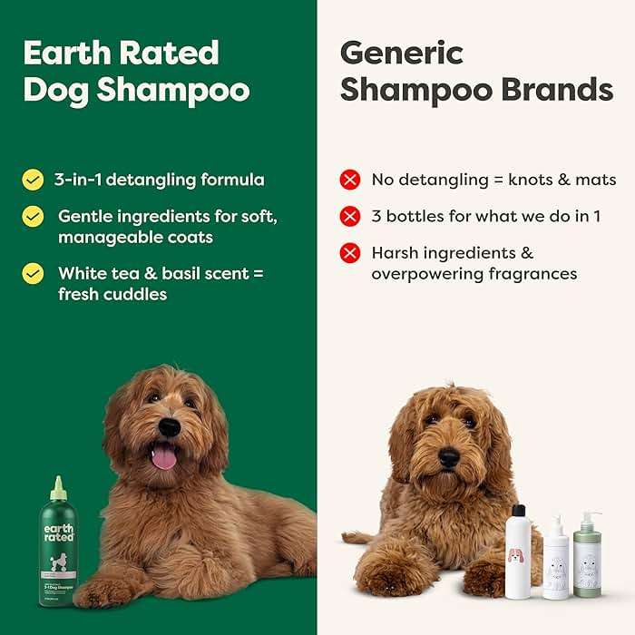 Earth Rated Dog Detangler Shampoo & Conditioner, Hypoallergenic 3-in-1 for Dogs & Puppies, Deodorizing, 98.5% Natural Origin Ingredients, for Doodles & Poodles, 16 oz - Image 5