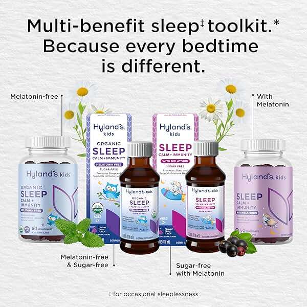 Hyland's Kids Sleep Calm & Immunity with Melatonin, Sugar-Free Sleep Aid Liquid with Magnesium, Vitamin D, Zinc & Elderberry, Promotes Sleep & Supports Immune Health, Ages 2+, Grape Flavor, 4 Fl. Oz. - Image 7