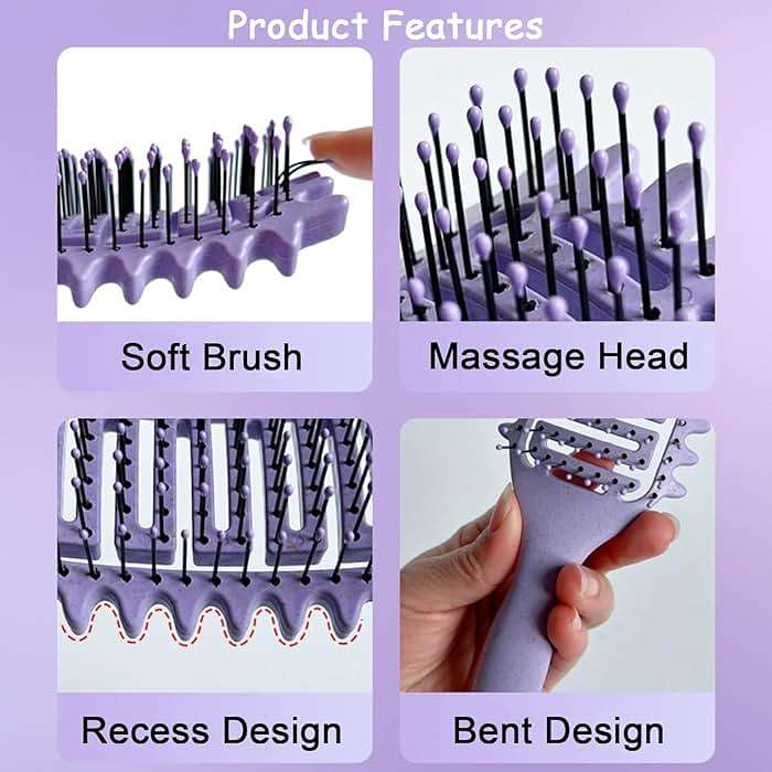 AROX MATI Hair Brush, Curly Hair Brush, Vented Shaping and Defining Curls for Women, Ideal for All Hair Types - Image 7
