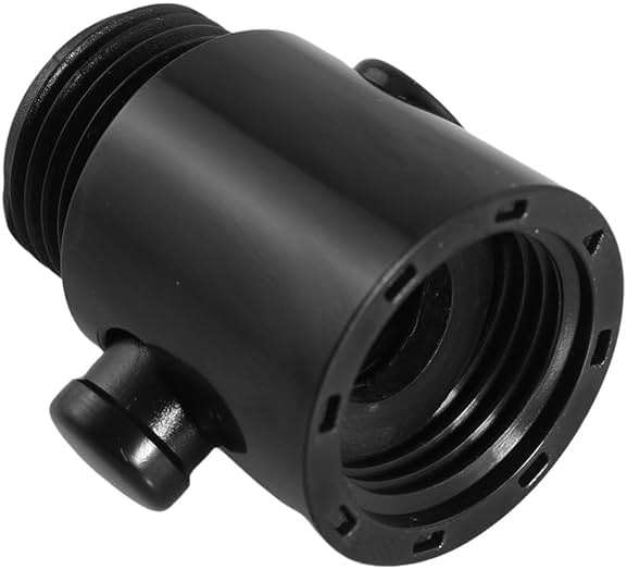 Maxmoral 2PCS Shower Head Shut Off Valve Button Type Water Flow Control Valve RV Bathroom Shower Sprayer Quick Switch Shut Off Valve G1/2 Universal Size Flow Control Valve Black - Image 2