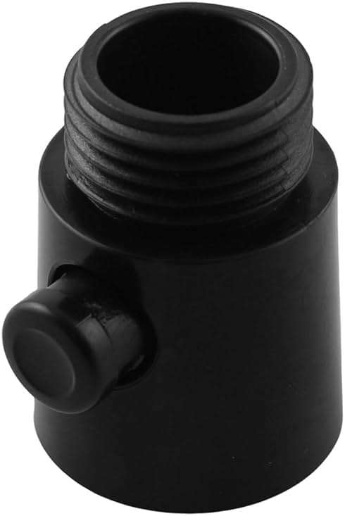 Maxmoral 2PCS Shower Head Shut Off Valve Button Type Water Flow Control Valve RV Bathroom Shower Sprayer Quick Switch Shut Off Valve G1/2 Universal Size Flow Control Valve Black - Image 3