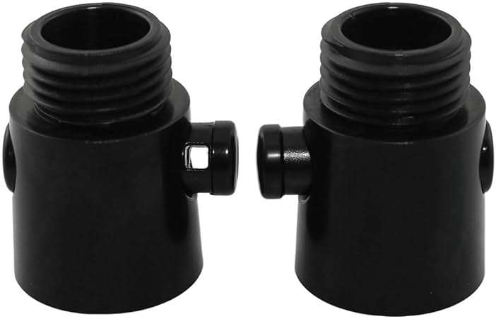 Maxmoral 2PCS Shower Head Shut Off Valve Button Type Water Flow Control Valve RV Bathroom Shower Sprayer Quick Switch Shut Off Valve G1/2 Universal Size Flow Control Valve Black - Image 5