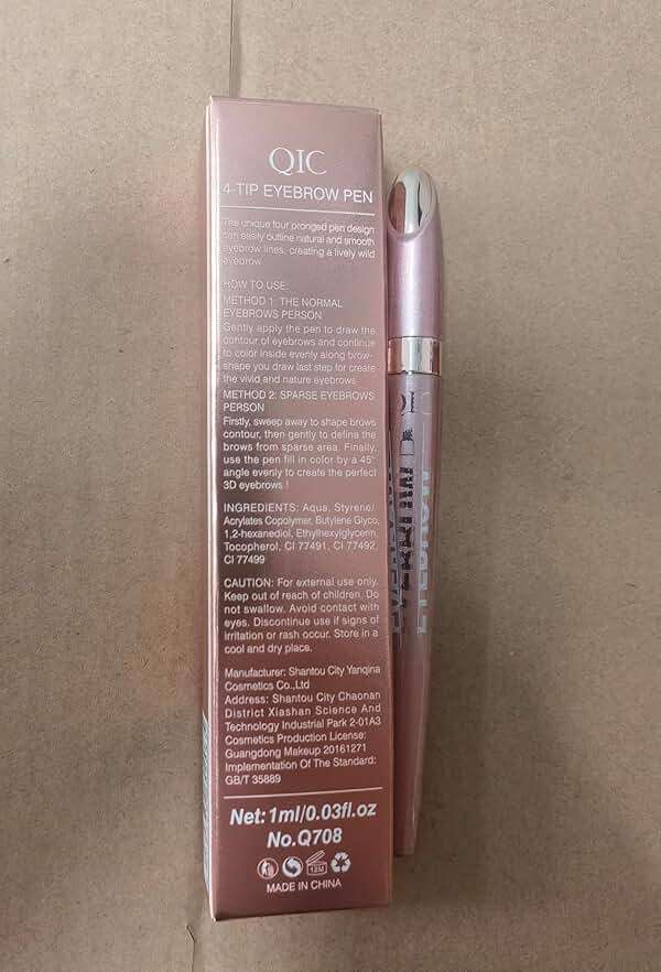 Magic Eyebrow Pencil, Waterproof Microblading Eyebrow Pen for Women with 4 Fork Tip for Natural-Looking Hair-Like Defined Brows Effortlessly (Dark Brown) - Image 7