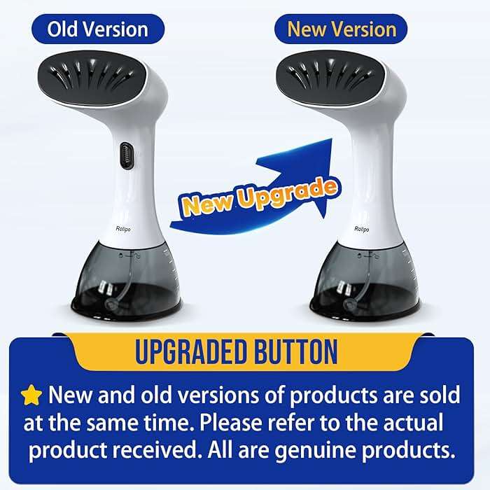 Rolipo Steamer for Clothes 1350W, Clothes Steamer for Home, Office, Travel, Upgraded 400ML Large Capacity Water Tank, Wrinkle Remover - Image 2