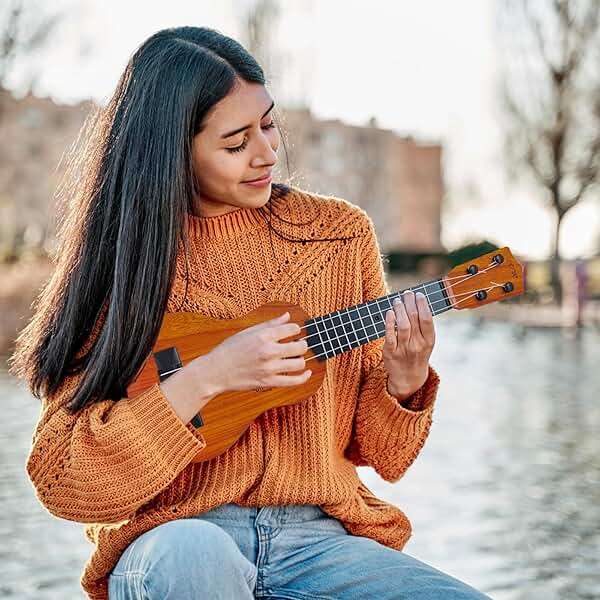 Kids Toy Ukulele Guitar,17 Inch Classical Guitar Musical Toy,4 Strings Guitar Ukulele Educational Learning Toy for Toddlers and Preschoolers - Image 2