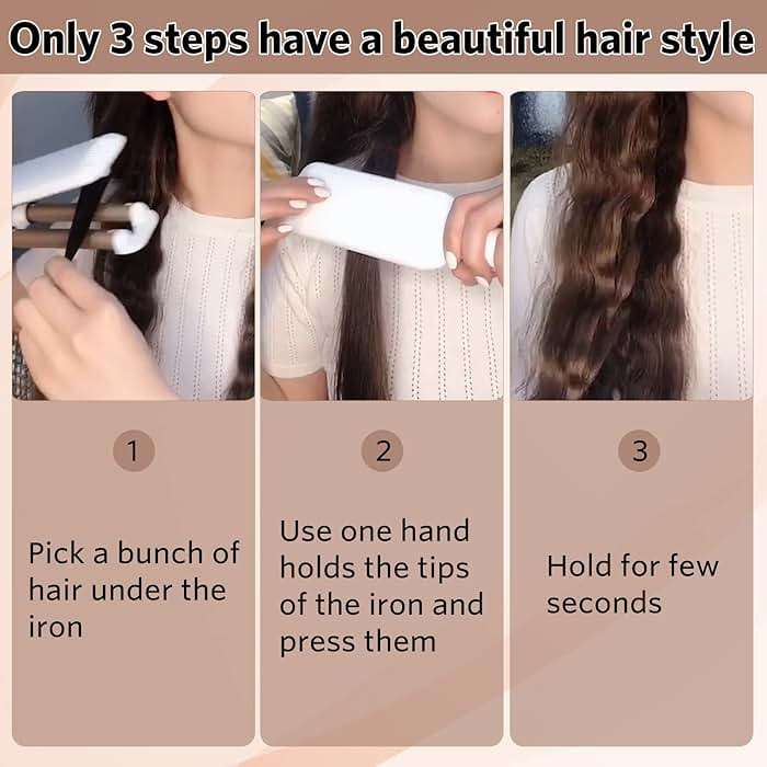 3 Barrel Hair Crimper Iron Professional Curling Wand 0.6 Inch Ceramic Fast Heating Crimping Iron for Deep Waves Valentines Gifts - Image 7