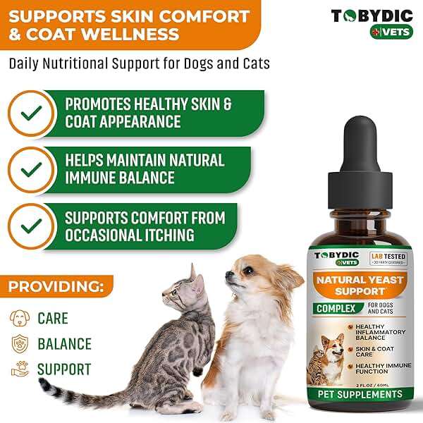 Natural Cats & Dog Yeast Infection Relief - Itchy Skin & Ear Treatment - Reduces Irritation & Relieves Itching and Allergy - Herbal Medicine Drops Supplement - Image 2