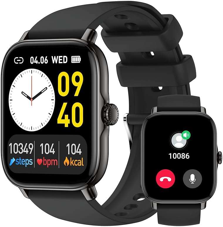 Leeyalan Smart Watch for Men Women (Answer/Make Calls/AI Voice Control) 1.91" for Android Phones iPhone Samsung Compatible IP68 Waterproof/Heart Rate/Sleep Tracker/116 Sport Modes. - Image 1