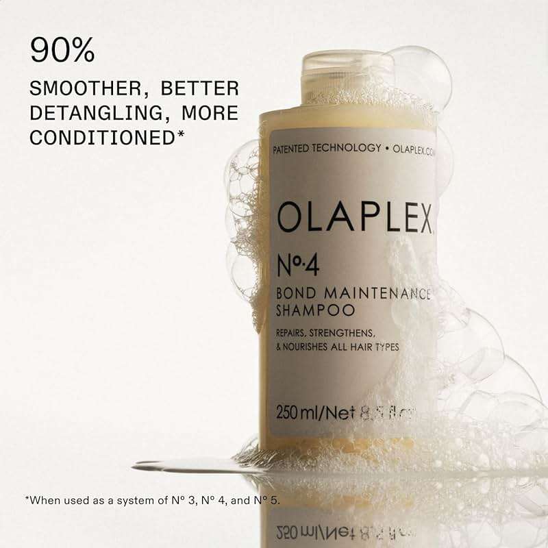 Olaplex Wash and Shine Hair Kit: No. 4, 5, 7, Shampoo & Conditioner Set to Cleanse, Hydrate, & Control Frizz Up to 72 Hours, Bonding Oil for Shine & Protect, For All Hair Types - Image 4
