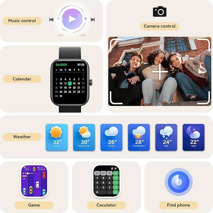 Smart Watch for Women Men, Smartwatch for iPhone & Android Bluetooth (Answer/Call) Built-in Alexa, 1.91" HD Fitness Tracker with 105+ Sport Modes, IP68 Waterproof, Sleep/Heart Rate/SpO2/Stress Monitor - Image 7