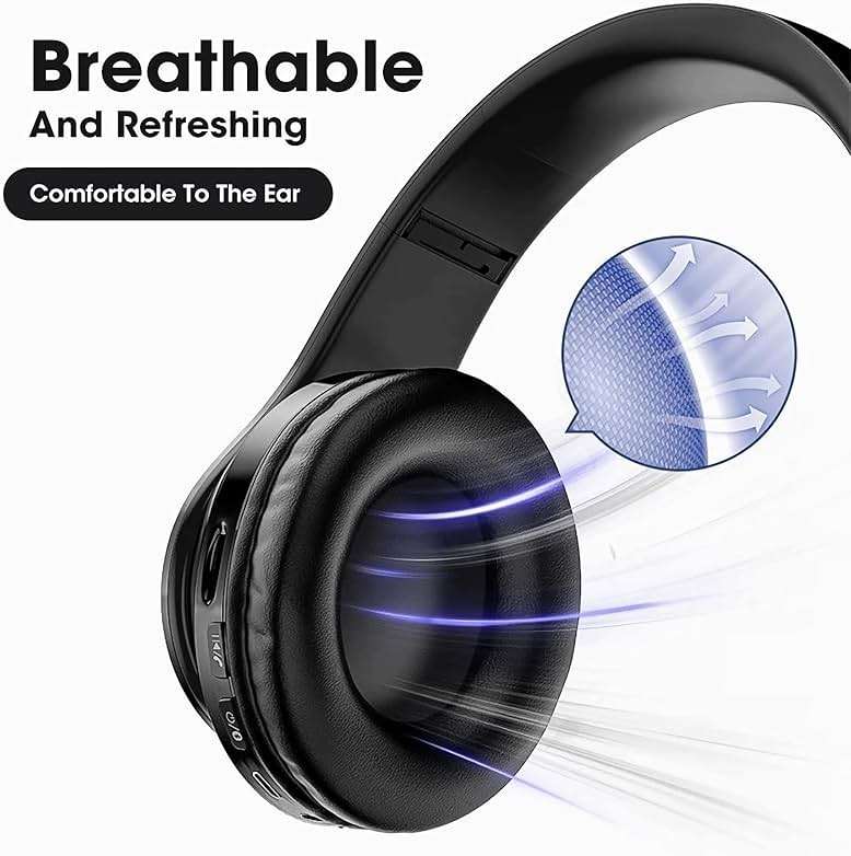 Fragolucyou Wireless Bluetooth Headphones-Colorful Light,Stereo | Foldable,Bluetooth 5.0,10 m Range,Stereo Surround,Built-in Microphone,Comfortable affixed Ears - Image 3