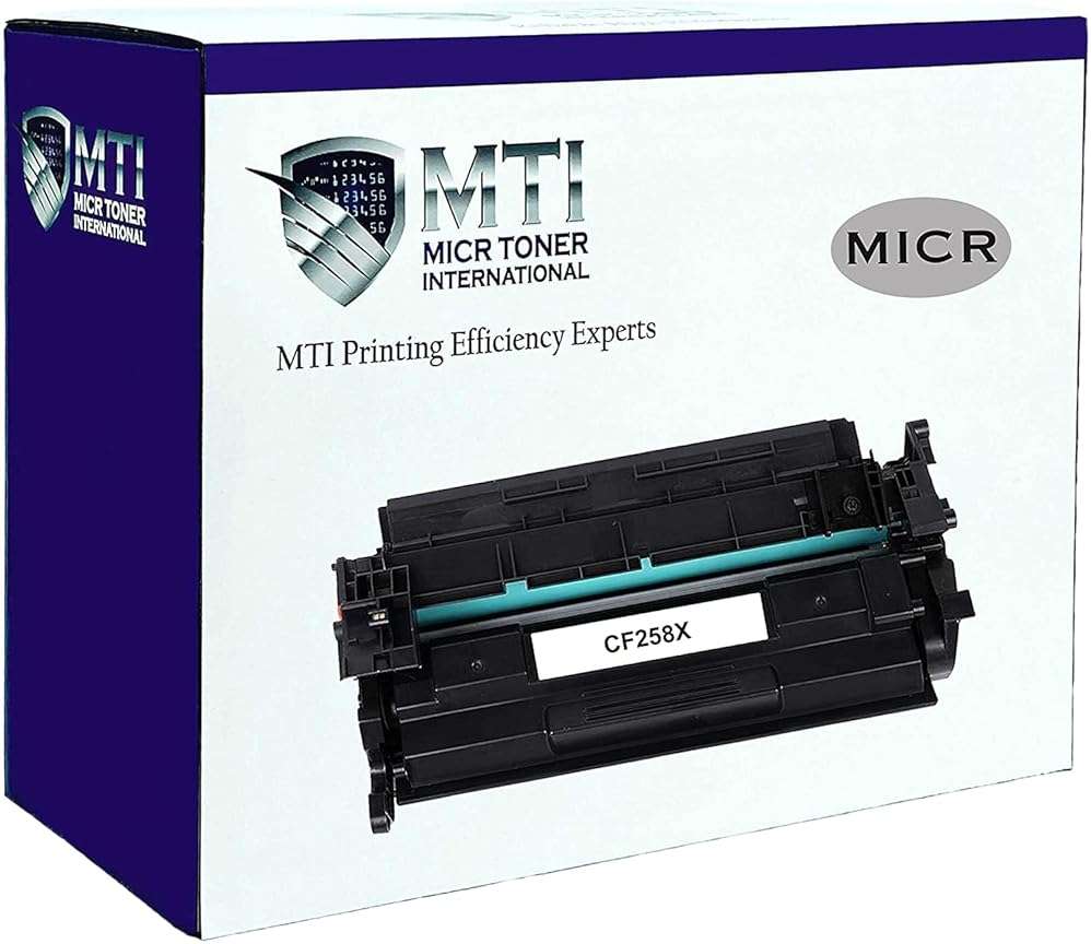 Renewable Toner 58X MICR Compatible Replacement for HP 258X CF258X Laser Jet M404 M404dn M404dw M404n MFP M428 M428fdn M428fdw High Yield Check Printer Cartridge (with New Chip) - Image 1