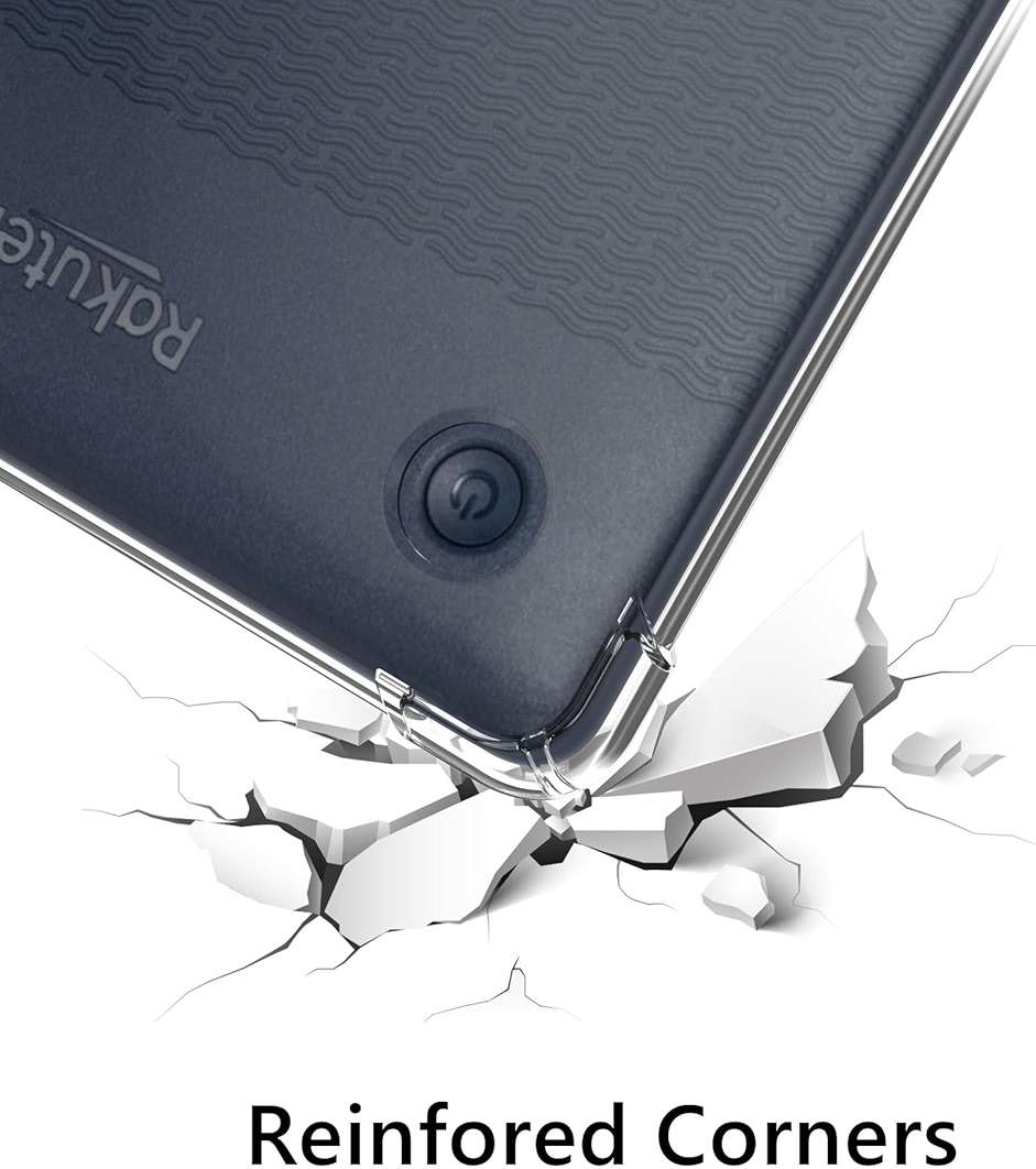 Zcooooool Case for Kobo Clara Colour/Clara BW/Kobo Clara 2E eReader 6 inch Reinforced Corners Cover/Libra Colour Case/Clara BW Case/Clara 2E Case, Transparent - Image 5