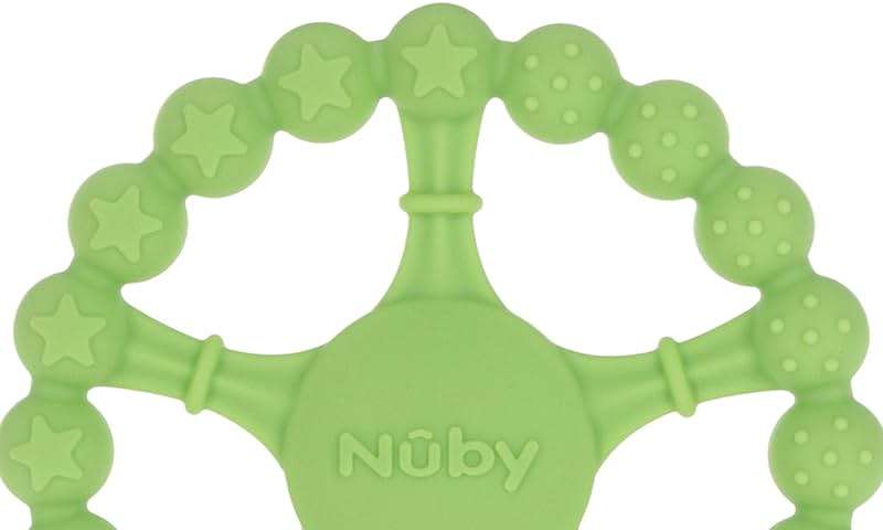 Nuby Silicone Wheel Teether - 3+ Months - Soft, Multi-Textured Baby Teething Toy - Natural Teething Relief for Babies - Image 5