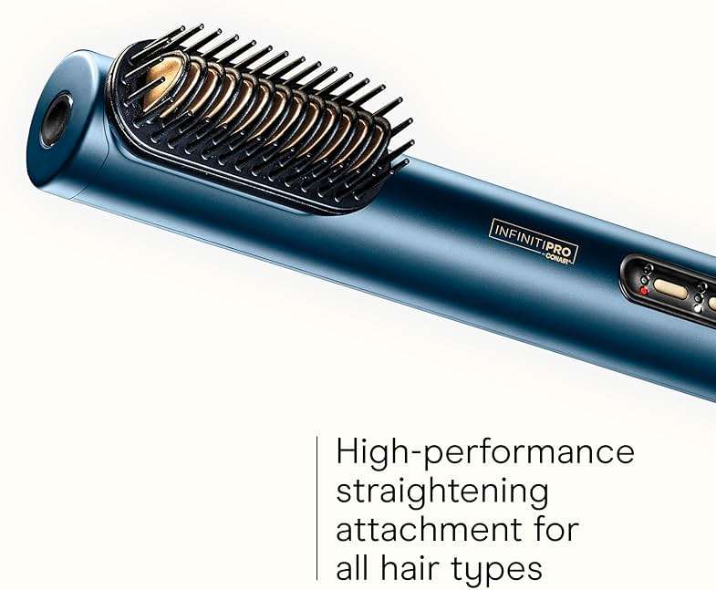 Conair DigitalAire Air Styling System | 4-in-1 Drying and Styling System with 4 Attachments to Detangle, Straighten, Volumize, Dry, Plum, Model 997 - Image 4