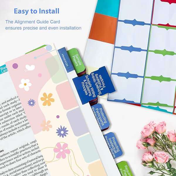 Index Tabs for the APA Publication Manual 7th Edition, Book Tabs of The American Psychological Association (Book not Included), 82 Printed Tabs for Every Chapter, Laminated & Color-Coded - Image 4