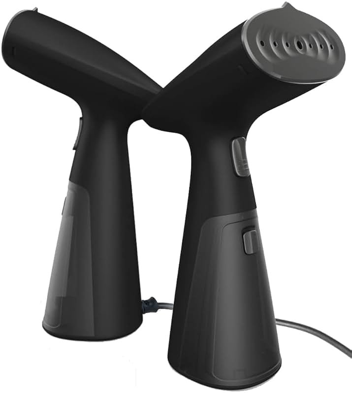 Travel Garment Steamer, Handheld Steamer for Clothes, Fast Heat-Up in 30 Seconds, 1000W Portable Steamer with 120ml Water Tank, Removes Wrinkles from Clothes, Garments, and Fabrics - Product Image