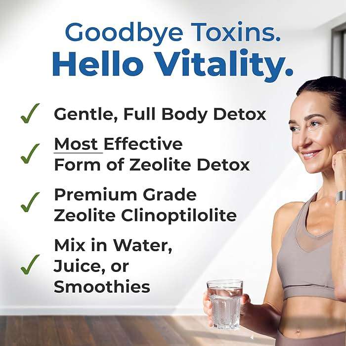 HolyLand Zeolite Cleanse - Zeolite Detox Powder (7.05oz 200 Gram) - Clinoptilolite Natural Activated - Micronized 0-25 - Full Body Detox for Women, Men - Supports Energy, Focus, Immunity, Gut Health - Image 3