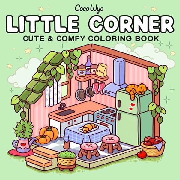 Little Corner: Coloring Book for Adults and Teens, Super Cute Designs of Cozy, Hygge Spaces for Relaxation (Cozy Spaces Coloring) - Product Image
