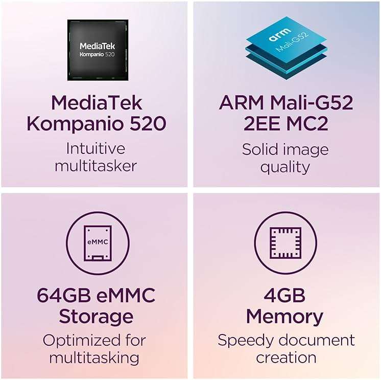 Lenovo IdeaPad Slim 3 Chromebook - 2024 - Lightweight Laptop - Waves MaxxAudio® Speakers - 14" HD Display -720p Camera - 4GB Memory - 64GB Storage - MediaTek Kompanio 520 - Abyss Blue - Image 3