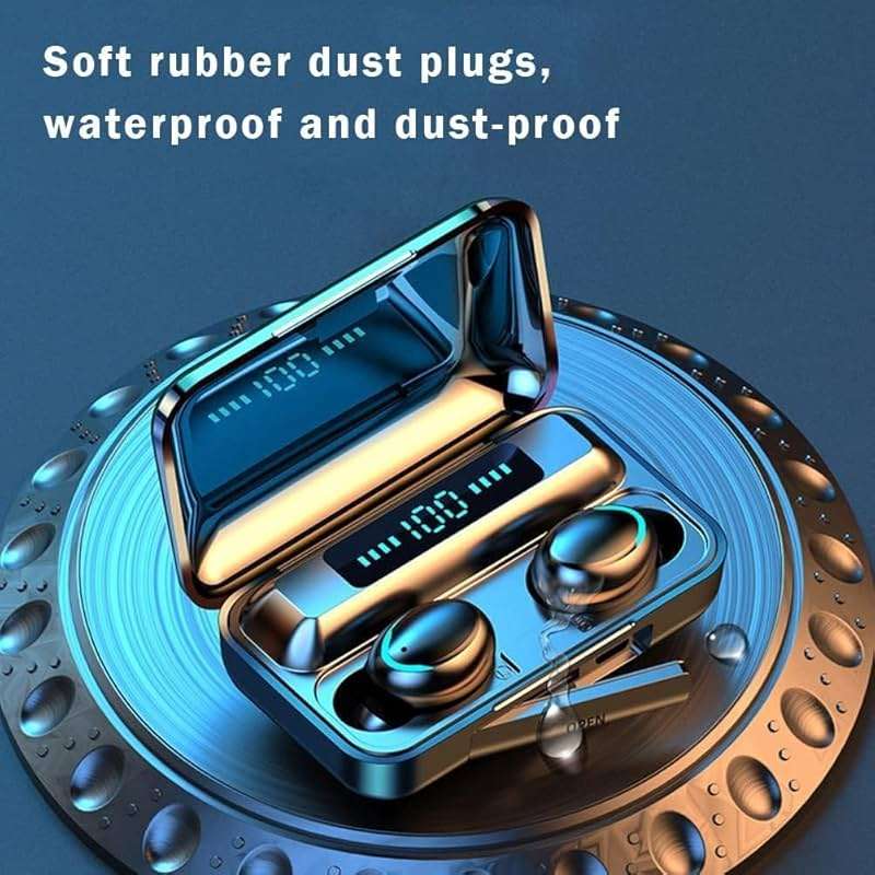 MOYAWSDGN Wireless Earphones, Wireless Earbuds, HiFi Stereo, Bluetooth 5.3 Touch Control Noise Rduction Headphones, Mini Eear Buds Mic in-Ear Headphones IP7 Waterproof Led Display for Smartphone - Image 8